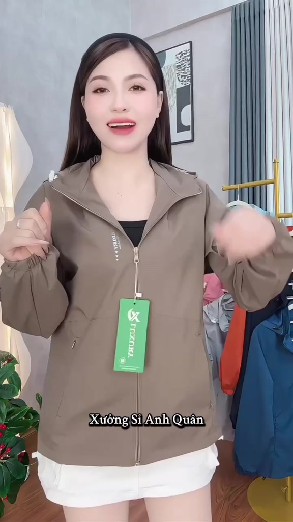 [38-75kg] Áo Khoác Gió Nữ 2 Lớp Lót Lưới Dày Dặn Cao Cấp,Vải Gió Tráng Bạc Cản Gió,Kháng Nước,Chống Tia UV Mẫu Mới 2026 | BigBuy360 - bigbuy360.vn