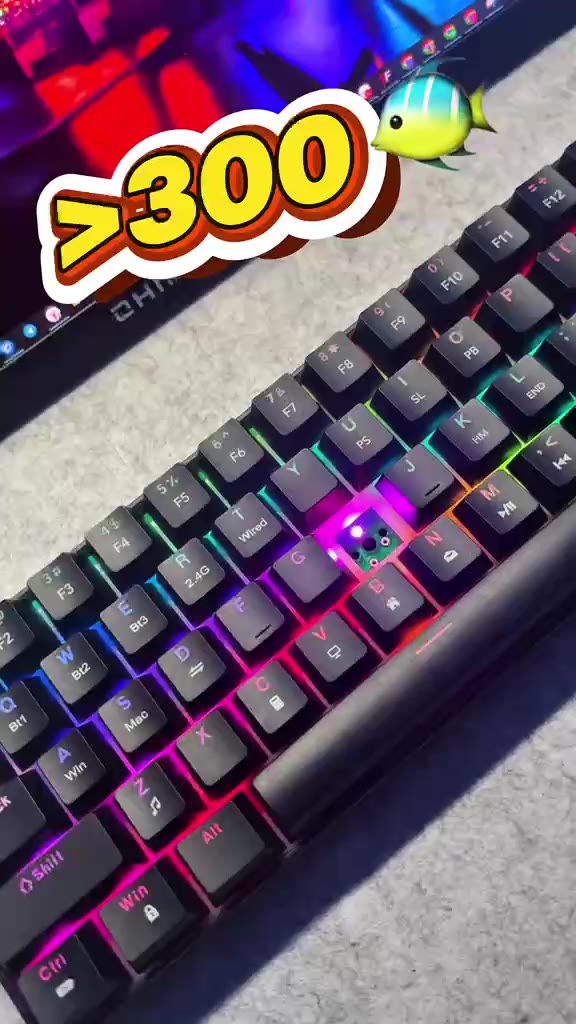 Bàn phím cơ không dây XJ1 Weiyu WY68K  | 3 mode |  Led RGB | Hotswap 5pin | Stab đã được căn chỉnh sẵn dùng ngay | BigBuy360 - bigbuy360.vn