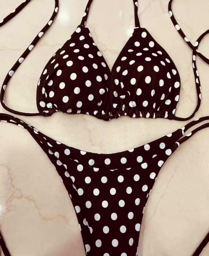 (hàng sẵn-hoả tốc) bikini 2mảnh màu nấu chấm bi basic tôn dáng | BigBuy360 - bigbuy360.vn