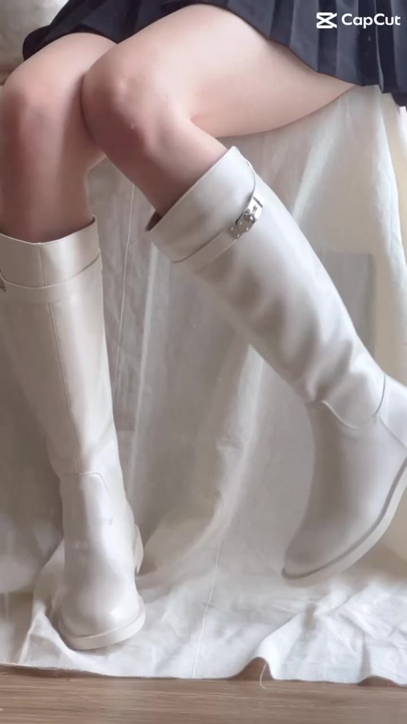 HÀNG CÓ SẴN 🎀Ballet Belle🎀 Bốt Đùi Nữ Mijili Mũi Tròn Có Khoá Kéo Da Mềm - BOOT MJL - Gót 3cm C857-12 | BigBuy360 - bigbuy360.vn