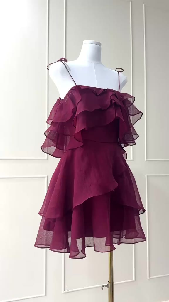 TIELA Đầm váy tơ bèo ngắn - Velvet Dress | BigBuy360 - bigbuy360.vn