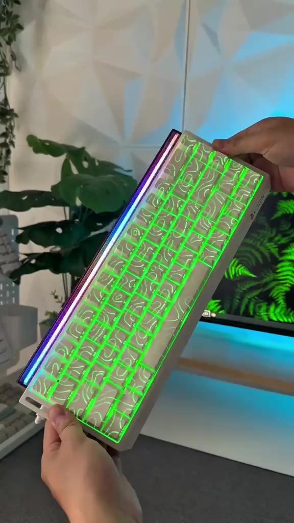 Bàn phím cơ Gaming LDON Mide68 / Mide68Pro / Rapidtrigger / 8k hz / Led RGB + dải led bar | BigBuy360 - bigbuy360.vn