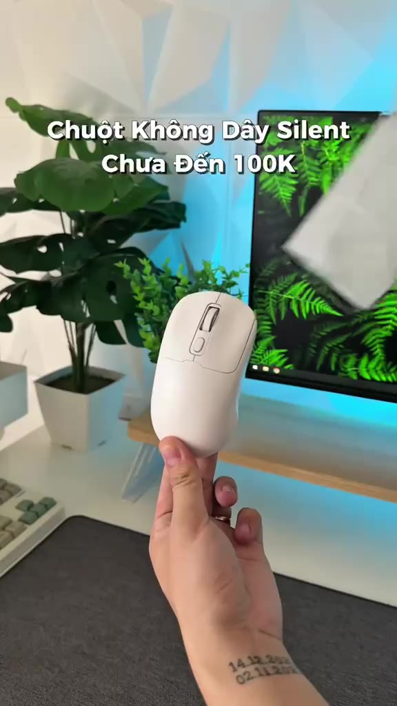 Chuột không dây Silent GPW M281 2 chế độ kết nối | 2,4ghz bluetooth pin sạc | BigBuy360 - bigbuy360.vn