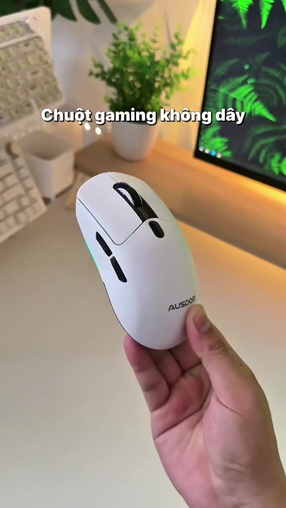 <Thanh lý xả kho> Chuột gaming không dây AUSDOM G01 - PAW 3311 - 3 mode kết nối - Led RGB + Led viền - có app chỉnh | BigBuy360 - bigbuy360.vn