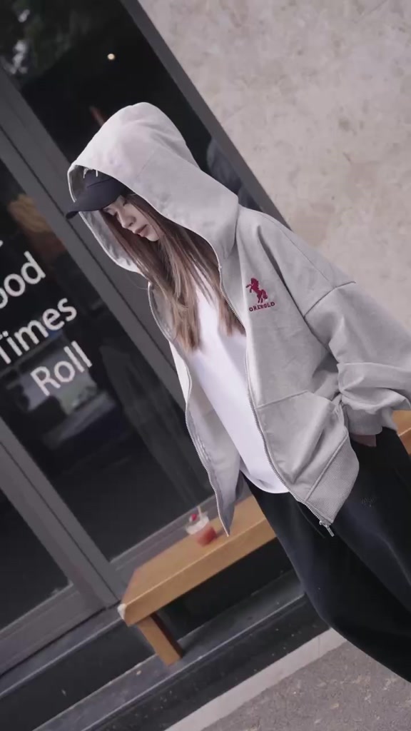 Áo Khoác HOODIE ZIP "THÊU NGỰA" ONEBOLD Chất Nỉ Chân Cua 380GSM,Áo Nỉ Form Rộng Mũ To Nam Nữ Basic | BigBuy360 - bigbuy360.vn
