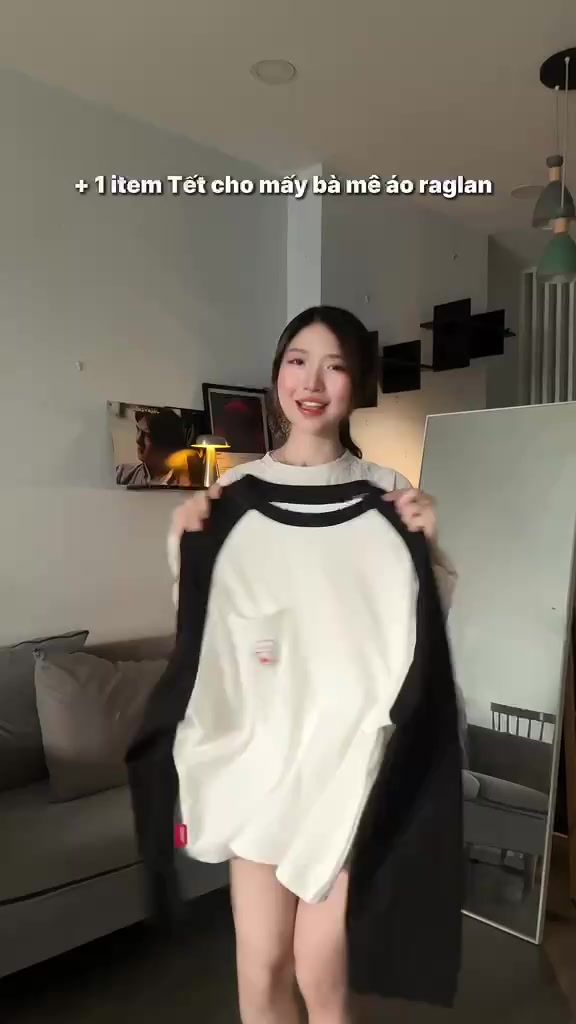TRAFFY Se7ven Martini Raglan Áo Thun Raglan Tay Dài Starboy/Stargirl Form Oval Cotton 2c Unisex | BigBuy360 - bigbuy360.vn