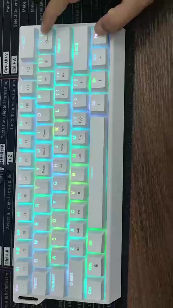 Bàn phím cơ Weiyu F61 | LED RGB | Hotswap | Dây đeo esport - thiết kế công thái họ | BigBuy360 - bigbuy360.vn
