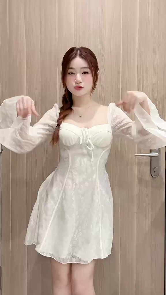 Đầm nữ thiết kế tay loe hoạ tiết hoa mai đầm dự tiệc thanh lịch-TAYLOE | BigBuy360 - bigbuy360.vn