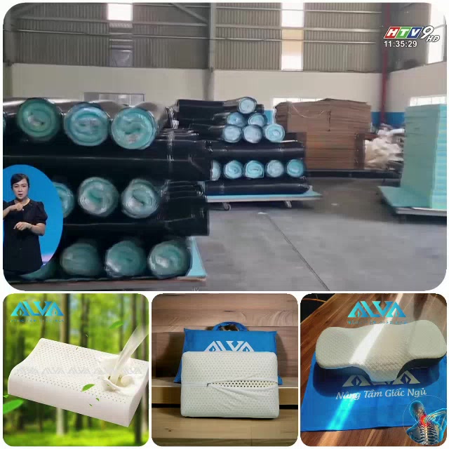 Gối nằm cao su Gợn sóng chống ngáy ALVA