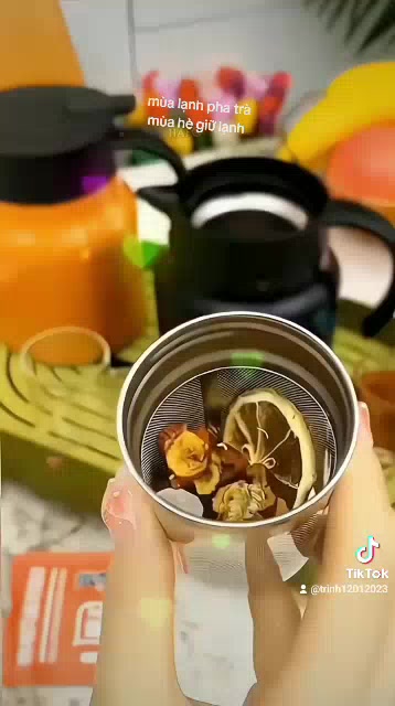 Bình pha trà giữ nhiệt 1000ml ấm pha trà thông minh