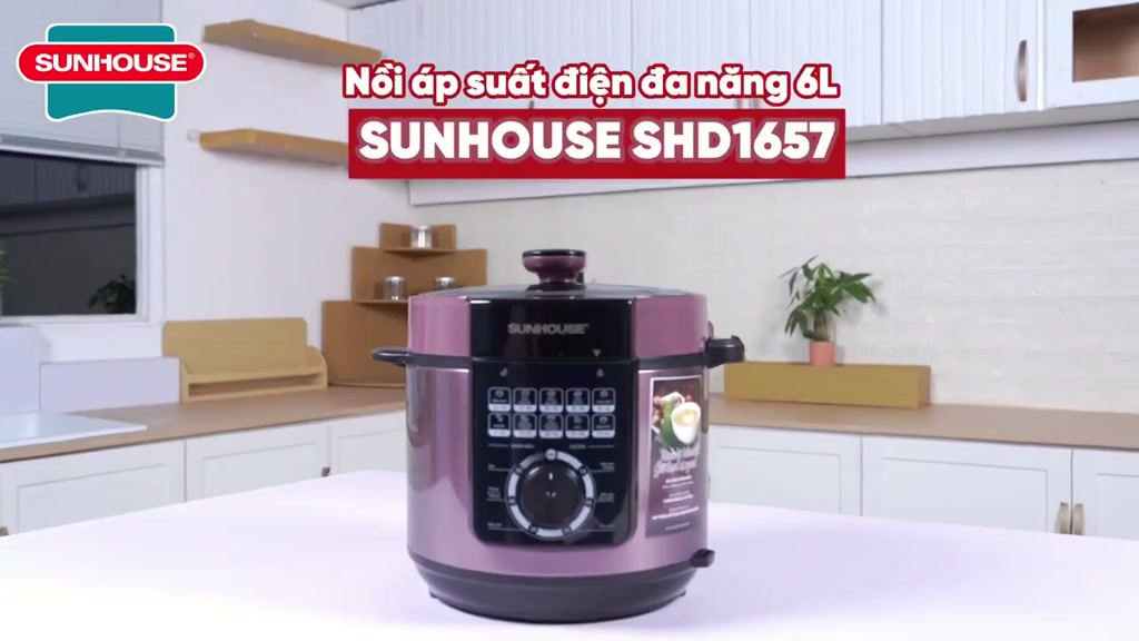 Nồi áp suất điện Sunhouse 6L SHD1657