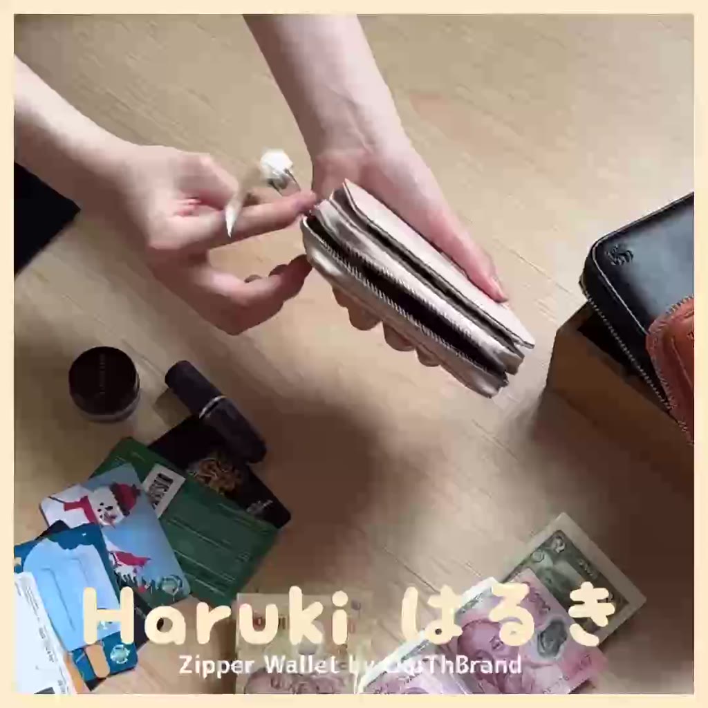 Haruki はるき Zipper Wallet - Ví Dây Kéo Lớn Dạng 2 Ngăn Haruki ( Ouithebrand ) | BigBuy360 - bigbuy360.vn