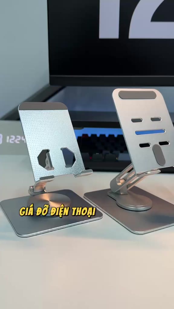 Giá đỡ điện thoại chân đế điện thoại, ipad xoay 360 độ chất liệu nhôm nguyên khối gấp gọn Phụ Kiện Tinh Tế | BigBuy360 - bigbuy360.vn