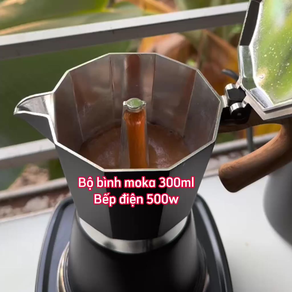 Combo Bếp điện và bình pha Moka 150ml