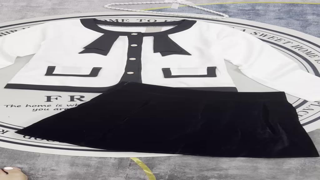 Set váy thời trang nữ,KÈM HÌNH THẬT Set ÁO TAY DÀI phối nơ chân váy NHUNG phong cách Hàn quốc siêu xinh shop ngô fashion | BigBuy360 - bigbuy360.vn