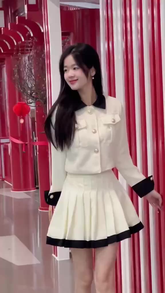 [Hàng 3 Size]: Sét Dạ Crotop Túi Hộp Phối Cổ 2 Màu Mix Chân Váy Dạ Xếp Ly (Có Quần Bảo Hộ) Kèm Ảnh Thật Lollaye 119 | BigBuy360 - bigbuy360.vn