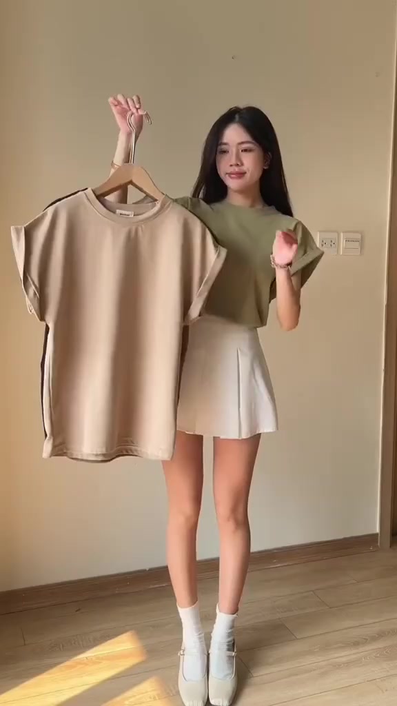 áo thun tổ ong kiểu tay hến áo phông cộc tay cổ tròn tay cánh rơi form vừa chất vải co giãn thoáng mát A209 SUTANO | BigBuy360 - bigbuy360.vn