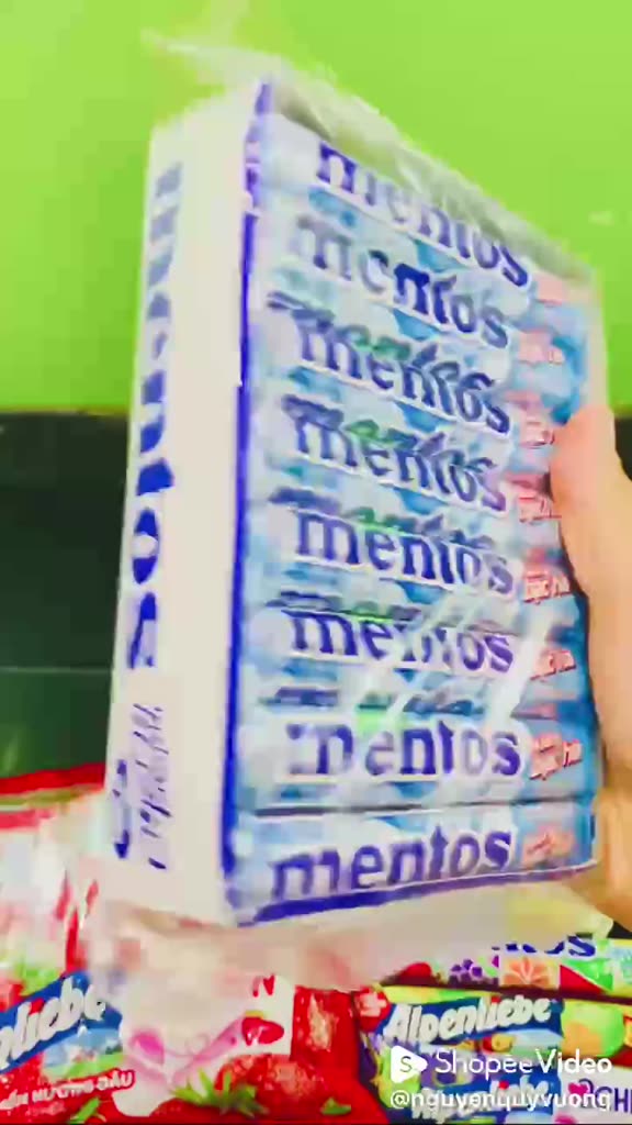 Kẹo Mentos Bạc Hà 16 thỏi x 37,8g