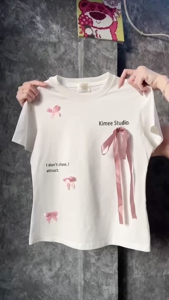 Áo baby tee brandy coquette phối nơ siêu xinh vải thun cotton | BigBuy360 - bigbuy360.vn