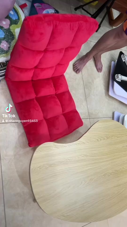 Bàn trà hạt đậu, bàn tròn chân gỗ tự nhiên  chân cao 30cm, 40cm, 50cm ( lắp đặt sẵn về chỉ việc vặn vào) | BigBuy360 - bigbuy360.vn