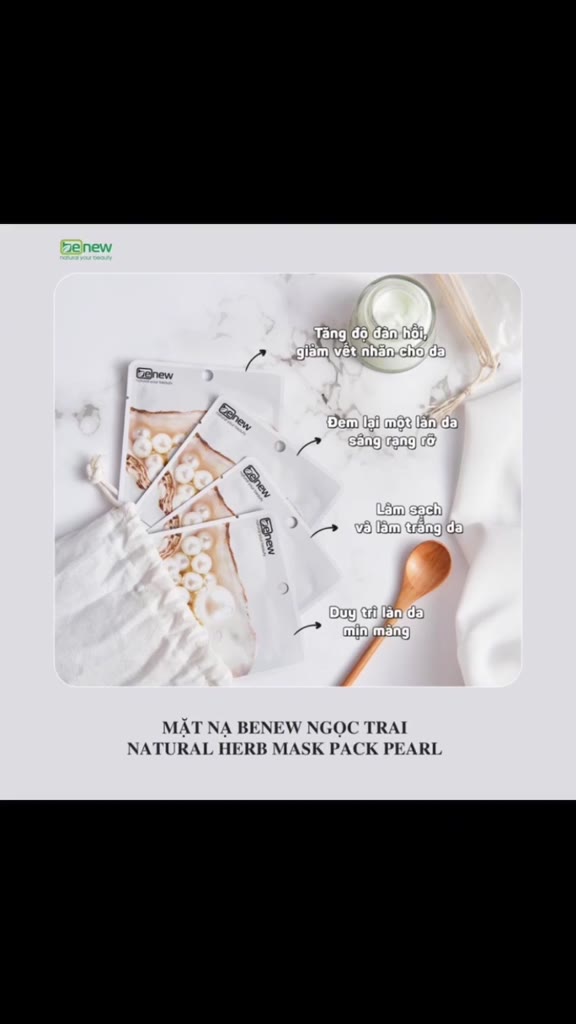 Combo 10 Mặt Nạ Trắng Da, Ngừa Mụn Benew Nature Herb Mask 22ml | BigBuy360 - bigbuy360.vn