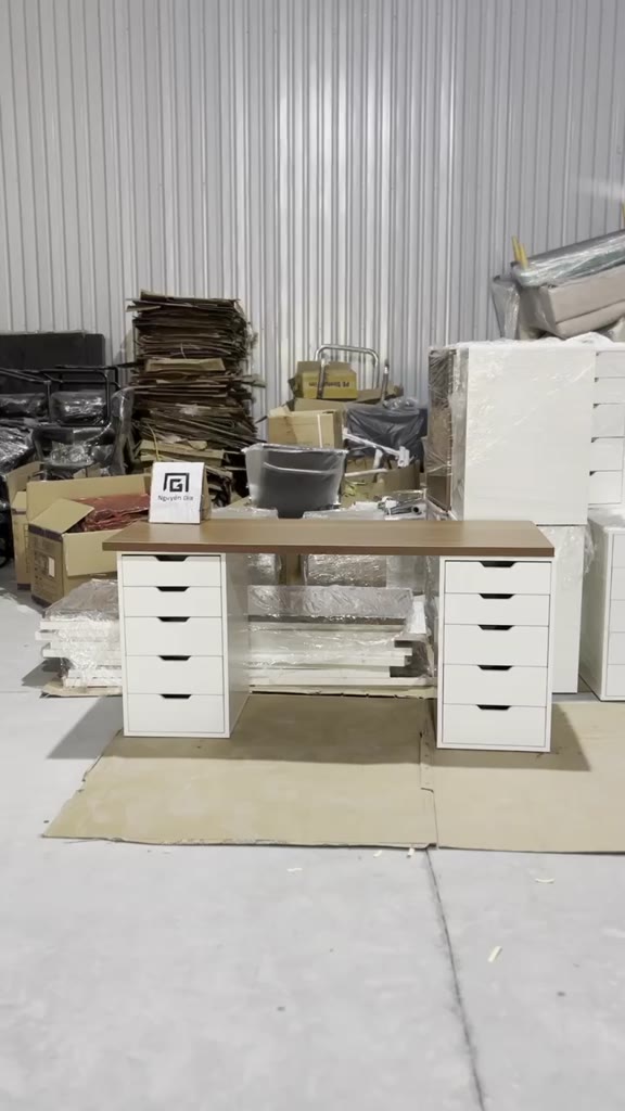 bàn làm việc Ikea, Bàn nhiều hộc tủ đựng đồ | BigBuy360 - bigbuy360.vn