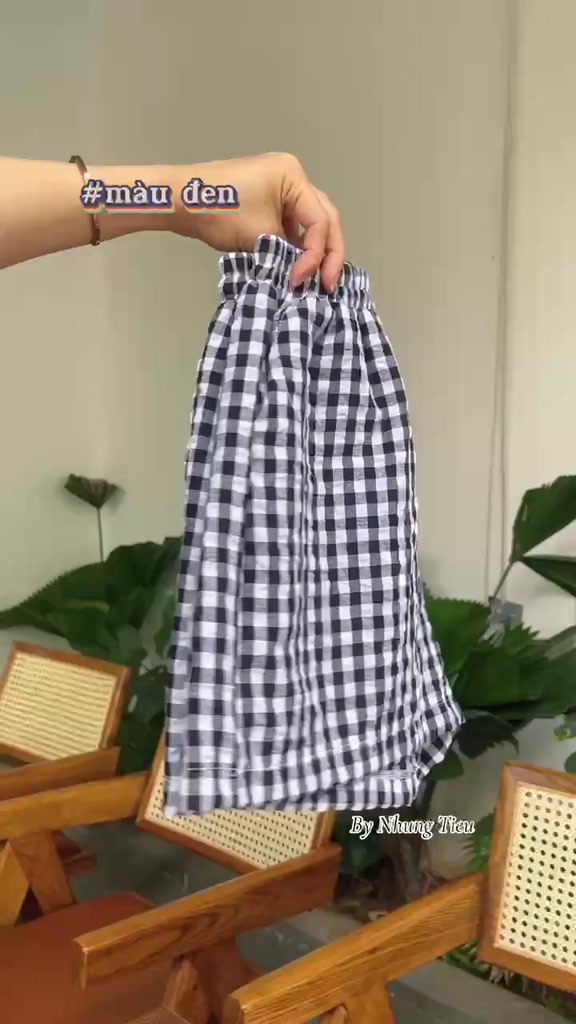 Quần Ngủ Mặc Nhà, Quần Đùi Nữ Chất Đũi Thô Hoạ Tiết Kẻ Caro Nhiều Màu | BigBuy360 - bigbuy360.vn