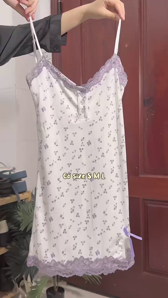 Váy Body Hoa Nhí - Đầm Ngủ Phối Ren Gợi Cảm Phong Cách Y2K | BigBuy360 - bigbuy360.vn
