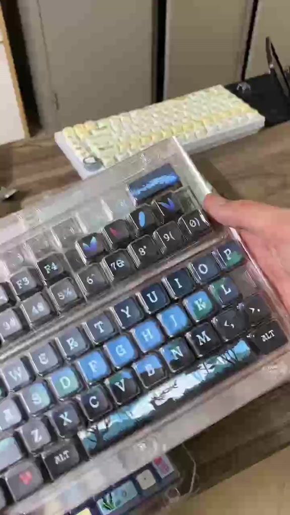 Bộ Keycap Pudding xuyên led, chất liệu PBT doubleshot  nhiều màu, keycaps | BigBuy360 - bigbuy360.vn