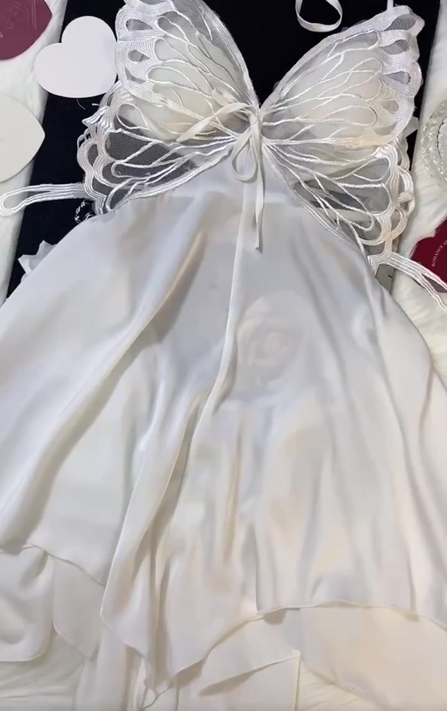 Đồ Ngủ Nơ Bướm Gợi Cảm Đầm ngủ hai dây có dây thắt nơ 29201 [CWEAR.SEXY_ĐỒ NGỦ & NỘI Y CAO CẤP] | BigBuy360 - bigbuy360.vn