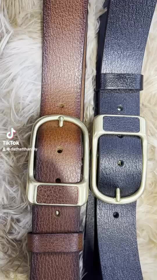 Thắt lưng nam khoá kim đồng đúc cao cấp da bò xịn