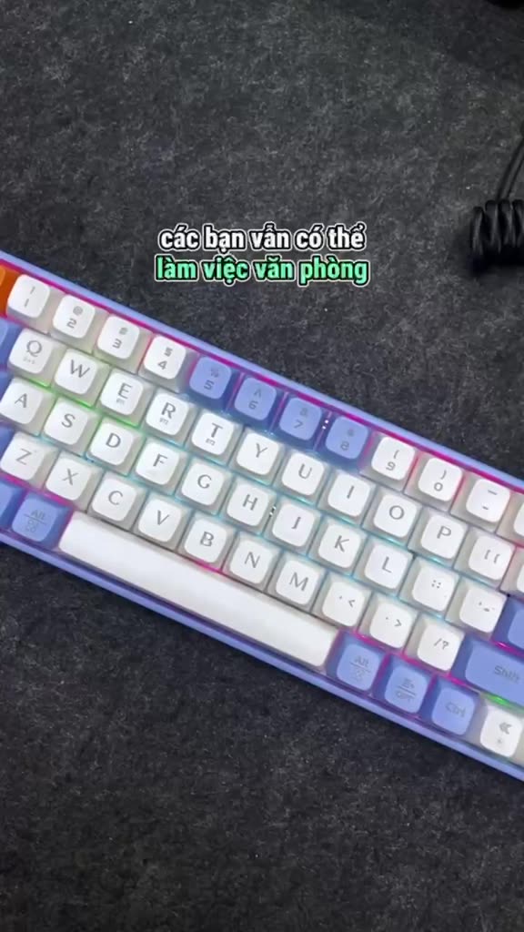 Bàn Phím Cơ Không Dây LANGTU GK65 HOTSWAP GoldenSwitch 3 chế độ kết nối - Hai màu Gọn Gàng Shop | BigBuy360 - bigbuy360.vn