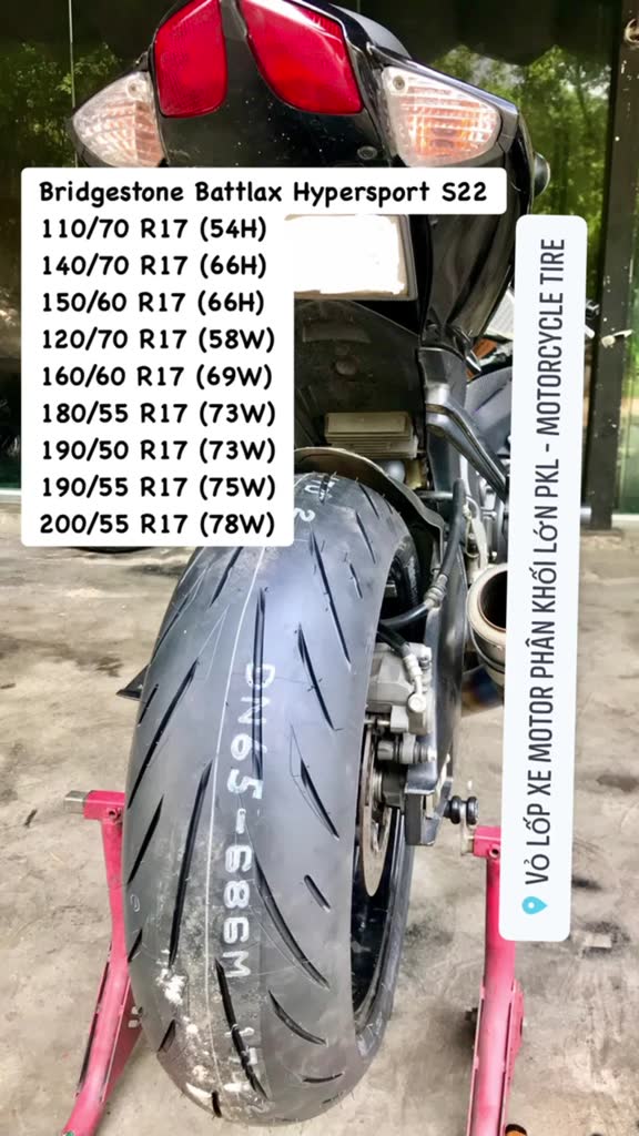 Gợi ý các mẫu lốp ô tô Bridgestone S22 cho xe của bạn