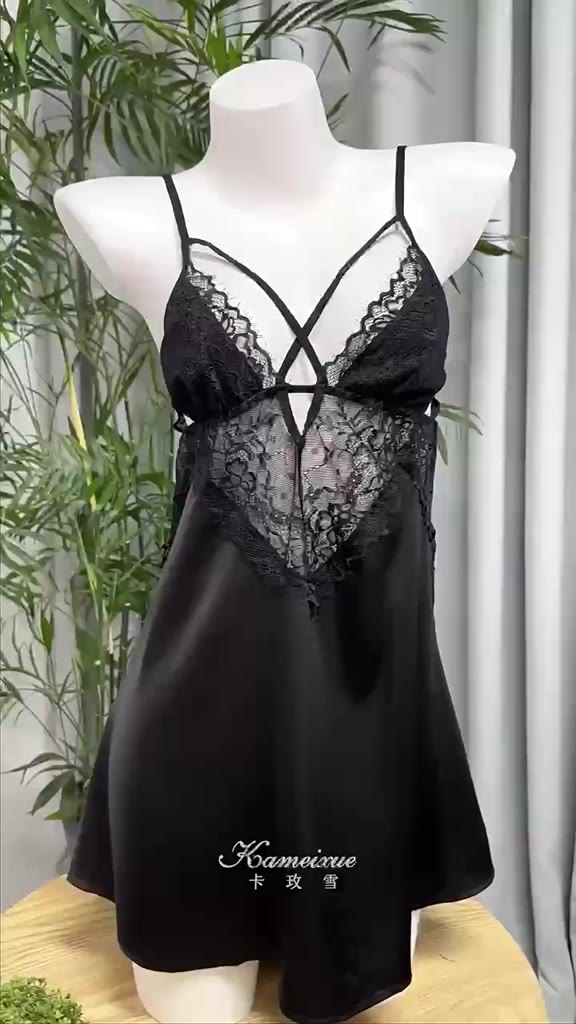 Váy ngủ sexy, Đầm ngủ gợi cảm cao cấp phối ren ngực đẹp quyến rũ | BigBuy360 - bigbuy360.vn