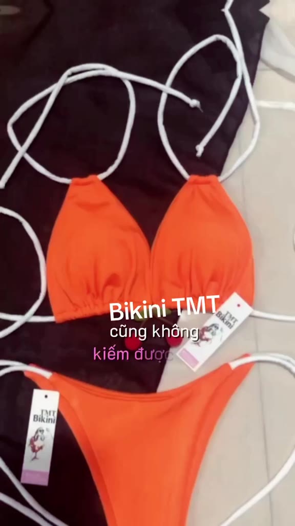 Bikini áo tắm hai mảnh phối dây quả dâu chất thun bơi ( sẵn hàng HCM ) | BigBuy360 - bigbuy360.vn