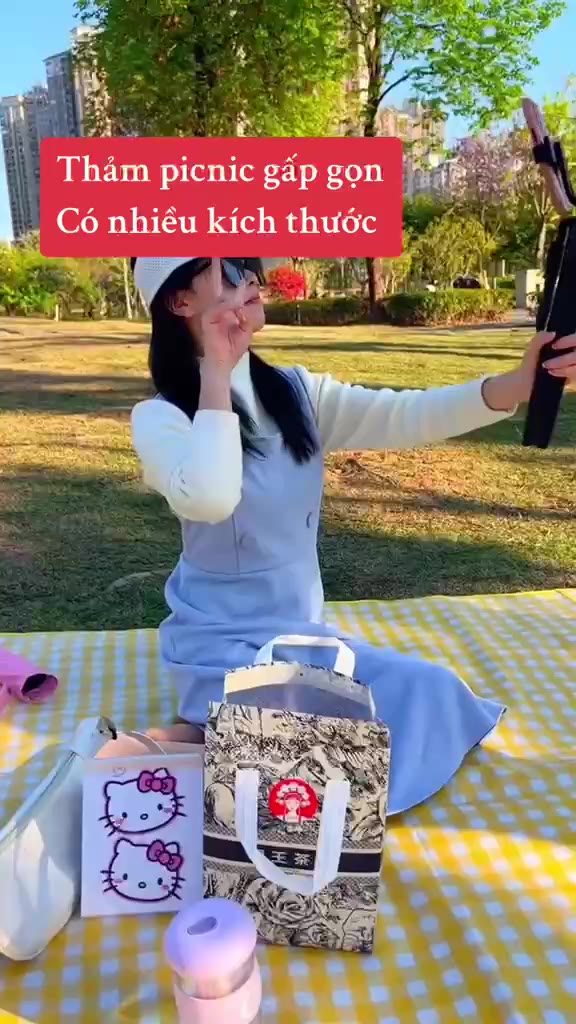 Thảm Picnic Dã Ngoại Gấp Gọn Chống Thấm, Phù Hợp Du Lịch Cắm Trại Chụp Ảnh | BigBuy360 - bigbuy360.vn