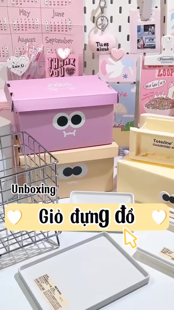 Giỏ Vuông Sắt Đựng Đồ Lặt Vặt Decor Trang Trí Bàn Học COLEEN | BigBuy360 - bigbuy360.vn