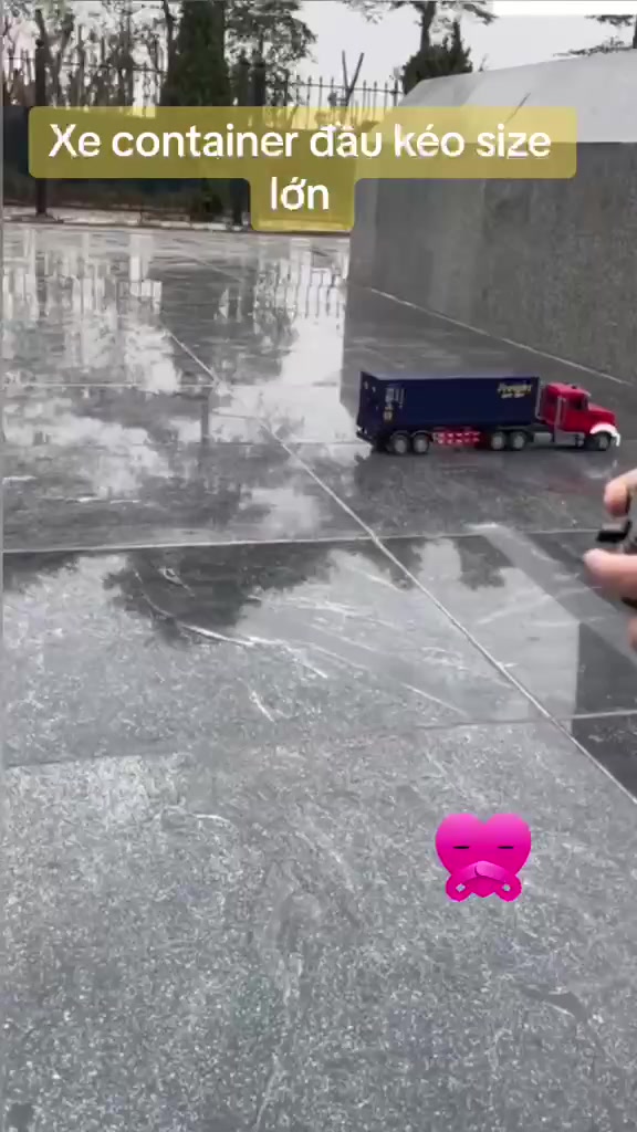 Xe Điều Khiển Từ Xa Container Đầu Kéo Cỡ Lớn Pin Sạc