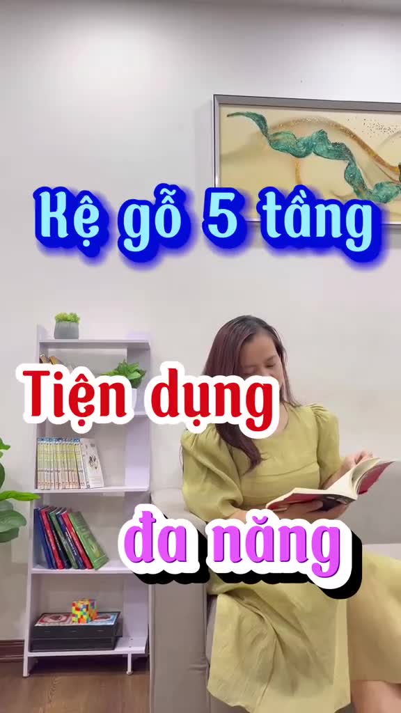 Kệ Sách Gỗ 5 Tầng Lắp Ghép Cực Đẹp | BigBuy360 - bigbuy360.vn