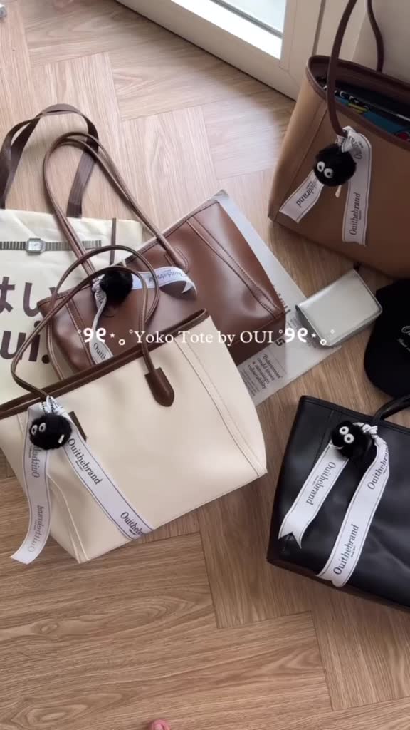 [ Tặng Kèm Charm ] Yoko ようこ Leather Tote - Túi Tote Da Đơn Giản Gọn Nhẹ YOKO ( Ouithebrand ) | BigBuy360 - bigbuy360.vn