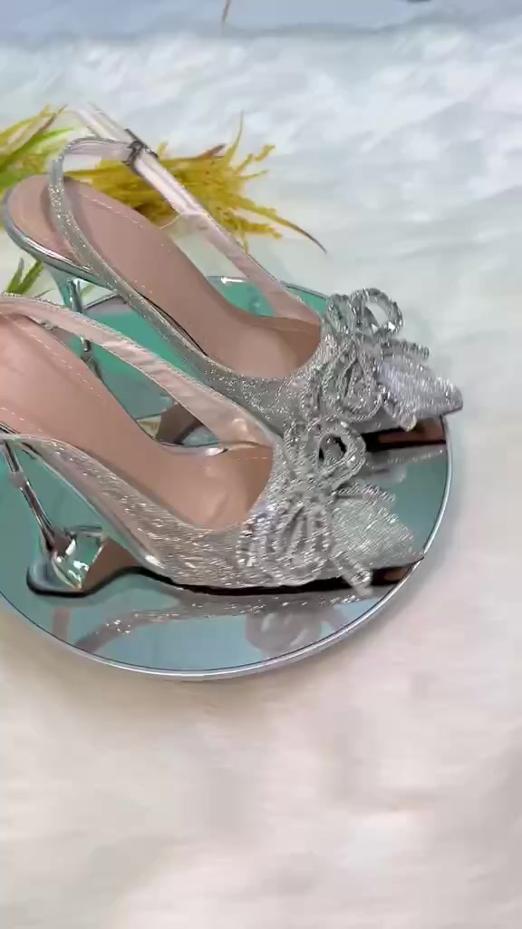 GIÀY CAO GÓT NƠ TGA4 mũi nhọn gót cao 7cm -9cm nữ DÉP GIÀY SANDAN | BigBuy360 - bigbuy360.vn