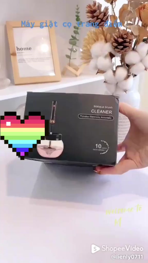 Máy rửa cọ trang điểm dạng sử dụng pin AAA