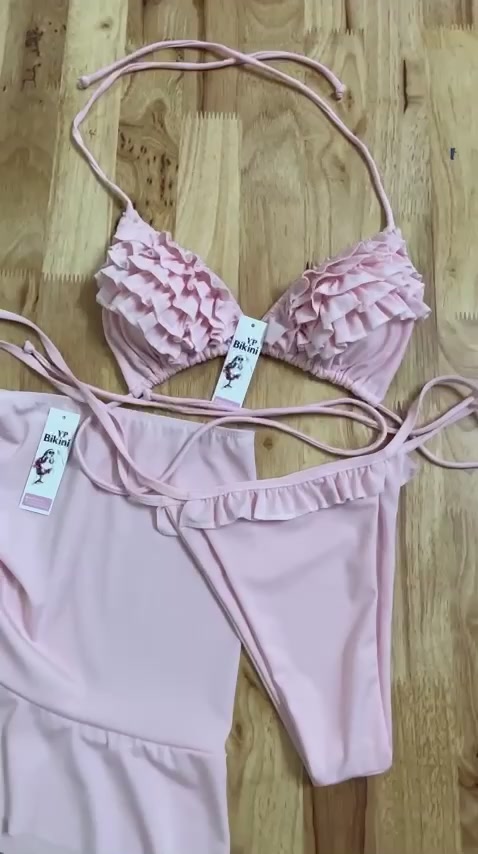 Sẵn hàng- Bikini 3 món thiết kế ren đi biển | BigBuy360 - bigbuy360.vn