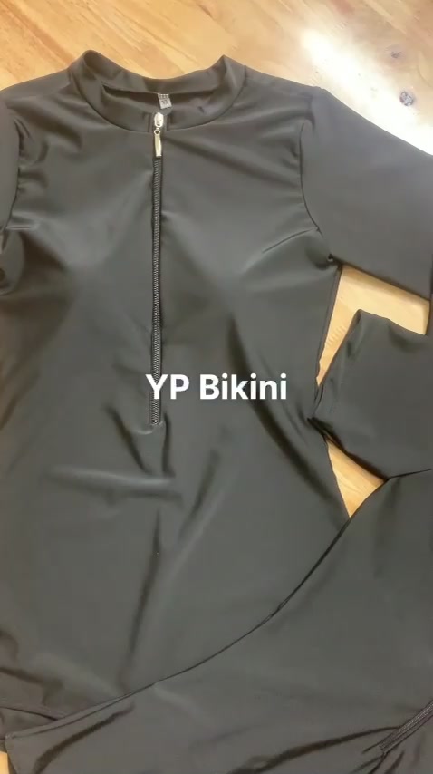 Bikini - Đồ bơi liền thân 1 mảnh dây kéo khóa dạng đùi kín đáo che mọi khuyết điểm | BigBuy360 - bigbuy360.vn