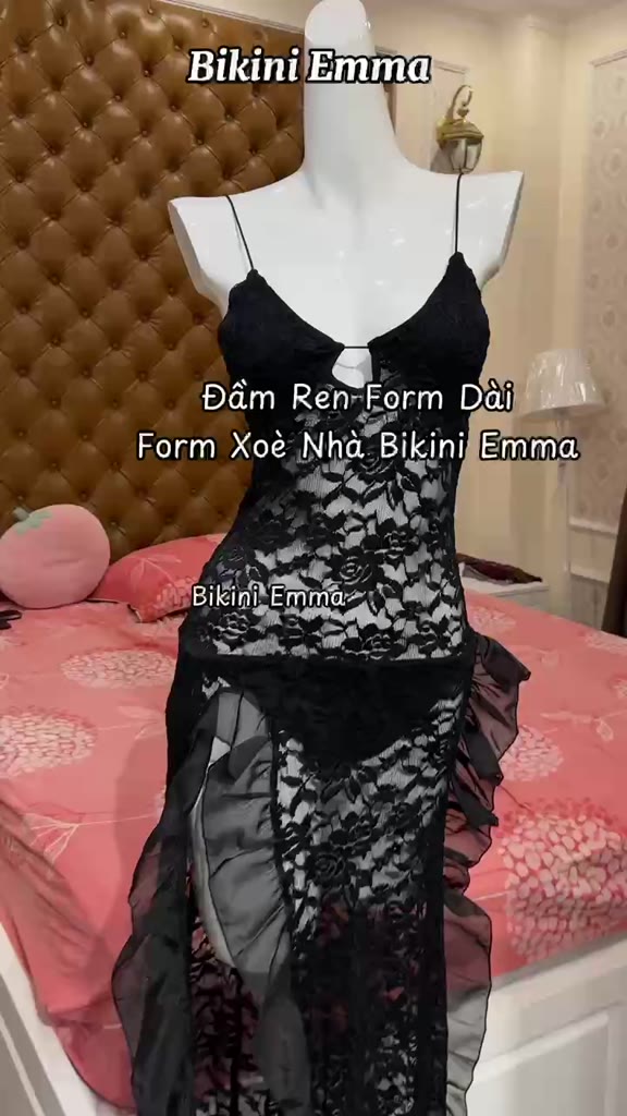 Đầm Ren Xoè EMMA, Bikini Ren Thiết Kế Xuyên Thấu, Sexy, Che Khuyết Điểm, Tôn Dáng (Có Mút Đệm) | BigBuy360 - bigbuy360.vn
