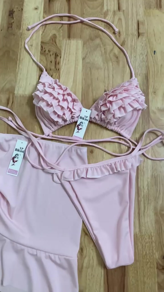 Bikini 2 mảnh áo tam giác bồng ngực quần ship ( che tên - hoả tốc ) Bikini2024 | BigBuy360 - bigbuy360.vn