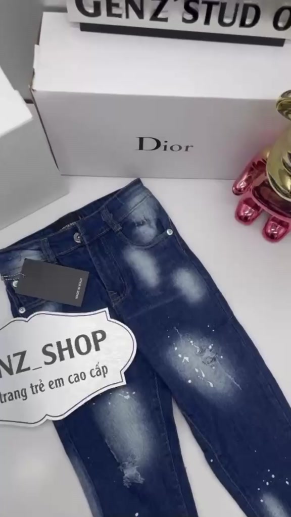 Quần Jeans Bò Bé Trai Phong Cách Năng Động Cá Tính Cho Các Bé