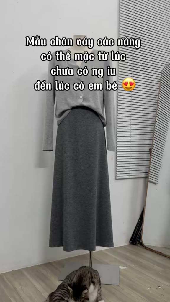 [BST TẾT 2026] Chân váy dài chữ A Luna , chân váy len lông thỏ suông dài dáng xòe xếp ly, mềm mịn mặc thu đông tết V85 | BigBuy360 - bigbuy360.vn