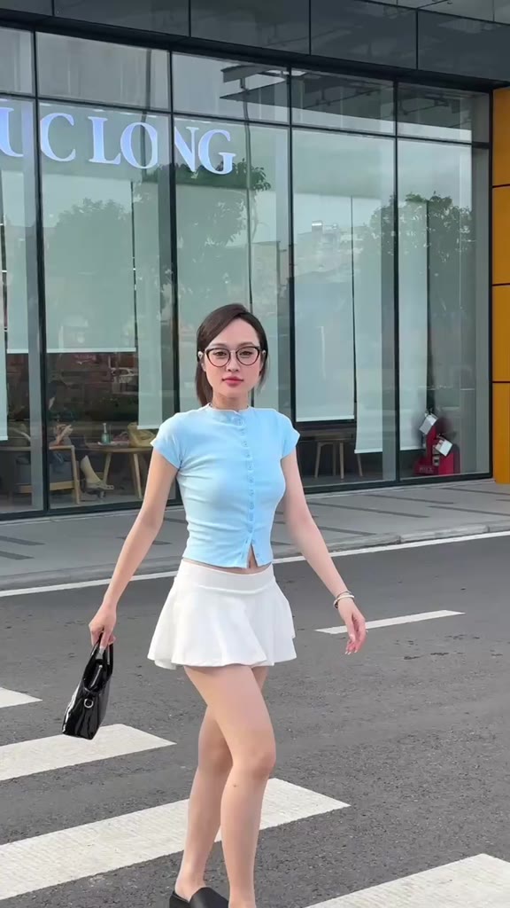 CANDY TOP - Áo Ôm Tay Ngắn Cổ Còn Cao Gài Full Nút Chất Cotton Mềm 4 Chiều Co Giản (2 SIZE) | BigBuy360 - bigbuy360.vn