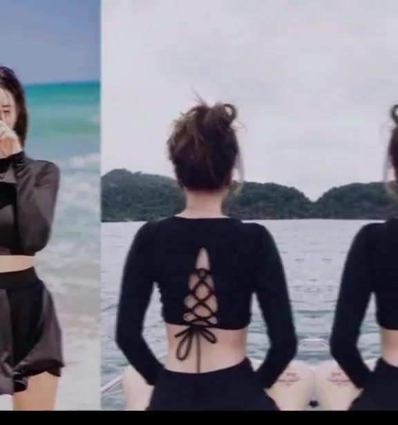 Bikini 2 mảnh đồ bơi nữ kín đáo, đồ tập Gym, Yoga, Aerobic đẹp chất thun co dãn thoải mái vận động | BigBuy360 - bigbuy360.vn